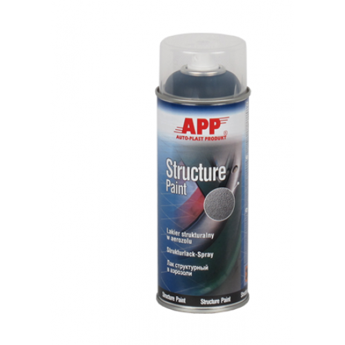 APP Краска бамперная структурная черная Structure Paint spray 400мл