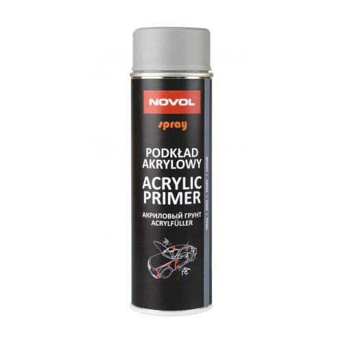 NOVOL Protect 370 Грунт акриловый (1К),серый спрей, 0,5л