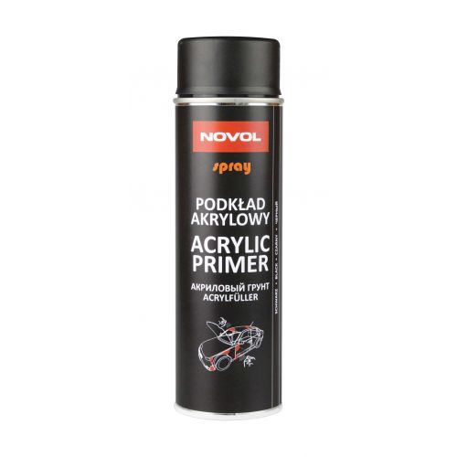 NOVOL Protect 370 Грунт акриловый (1К),черный спрей, 0,5л