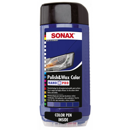 Полироль с воском Sonax 02962000 NanoPro синий 500 мл