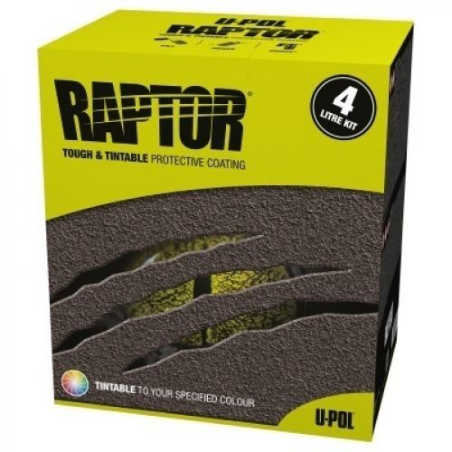 U-POL Raptor Защитное покрытие Колеруемое 4 литра -комплект RLB/S4