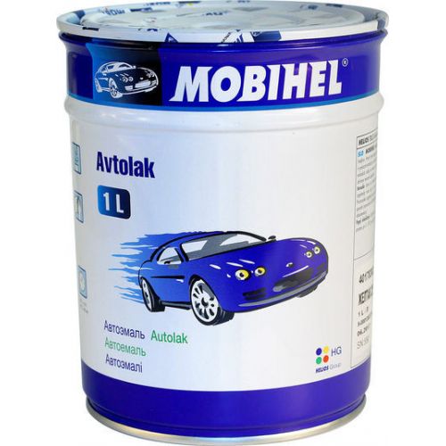 MOBIHEL Алкидная автоэмаль 1л, цвет 118-кармен